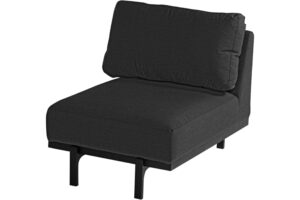 Lucas midtdel - sort/Sunbrella sooty