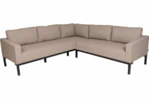 Leah spisevinkel sofa - Sunbrella taupe chinè