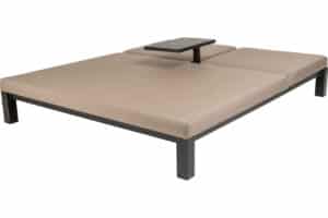 Eva solseng dobbel m/bord - Sunbrella Taupe Chiné 7 22644761 1