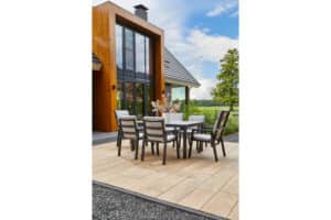 Comino og Ancona spisegruppe med 6 stoler - carbon black 9 72730008 72823708 72721708 2