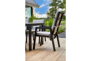 Comino og Ancona spisegruppe med 6 stoler - carbon black 10 72730008 72823708 72721708 3