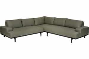 Lucas hjørnesofa - sort/Sunbrella bamboo