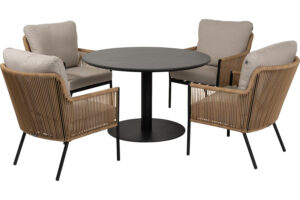 Alternative view of Cairo lounge/dining table Ø115