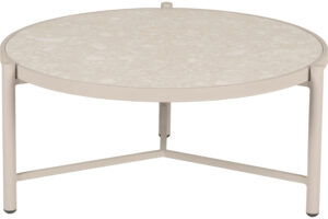Nika sofabord Ø82 - Beige/Terrazzo