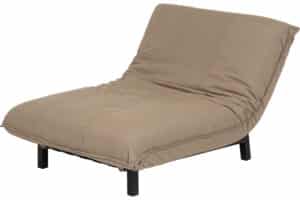 Anna lounge stol - sort/taupe Chinè