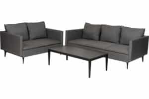 Hunter sofagruppe 3+2 med bord – Sunbrella flanelle