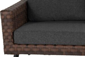 Malta 3-seter sofa - leather brown - Bilde 3