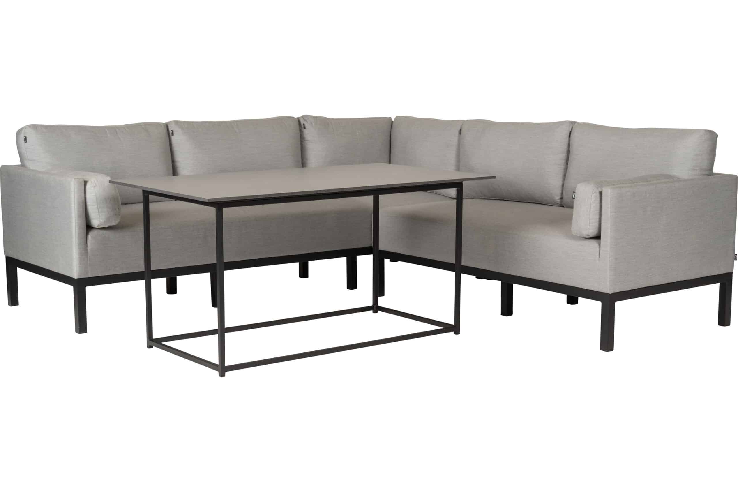 Evie spisevinkel sofa - Sunbrella lead chiné 3 Evie spisevinkel sofa - Sunbrella lead chiné - Bilde 3